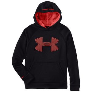 Under Armour sudadera con capucha con tecnología Storm y forro afelpado, con logo en el medio para niños