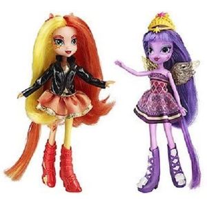 Figuras de My Little Pony Equestria Girls Shimmer Sunset y Twilight Sparkle