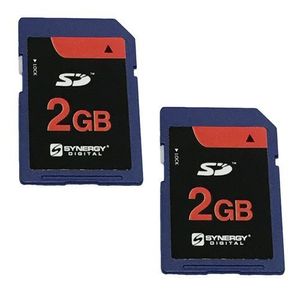 Panasonic Lumix DMC-FZ20 Cámara digital Tarjeta de memoria 2 x 2 GB estándar tarjeta de memoria Secure Digital (SD) (1, 2 unidades)
