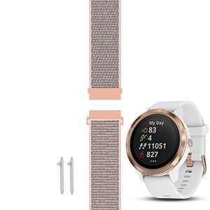 C2D Joy - Correa de repuesto para Garmin Vivoactive 3 (Music) y Vivomove (HR) con barra de resorte de liberación rápida, banda de malla deportiva suav