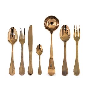 Mepra 51-piece Caccia Bronzo cubiertes Set