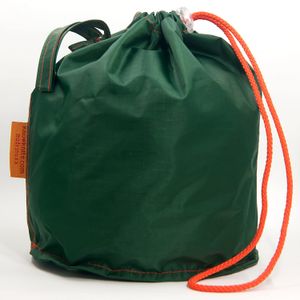 GoKnit - Bolsa de tejer con lazo y cordón, color verde, L
