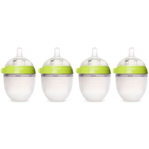 Comotomo Natural Feel - Botellas para bebé (4 unidades)