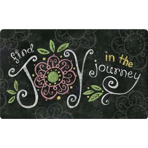 Toland Home Garden 18 by 30" Joy en el Viaje pizarrón para interiores y exteriores Mat, estándar