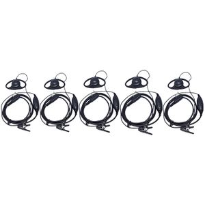 lsgoodcare 2Pin D Forma Seguridad Auricular Micrófono PTT Para Kenwood tk3160 tk2160 tk2170 tk2200 tk3360 Baofeng uv-5ri6 + GT-5 uv-5rtp UV-82 X