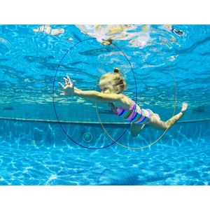 5 paquetes de juguetes de piscina para nadar a través de anillos, juegos de buceo, deportes acuáticos, aros, accesorios de playa bajo el mar, suminist
