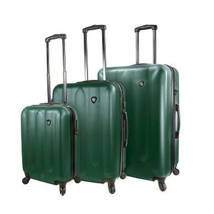 Juego de equipaje de spinner (3 piezas), color verde