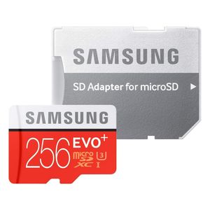 Samsung EVO+ MB-MC256DA/AM tarjeta de memoria microSDXC de velocidad UHS-I (U3) de 256 GB con adaptador