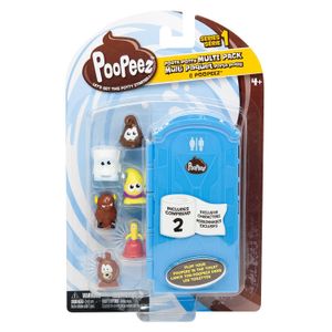 Juguete Poopeez Serie 1 Porta Potty Multi Pack Squishy Collectible