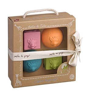 Vulli Sophie la Girafe So Pure 2 bolas y 2 Block Set