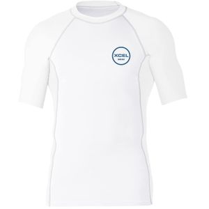Xcel Huntington S/UV - Camiseta para hombre, color blanco, talla pequeña