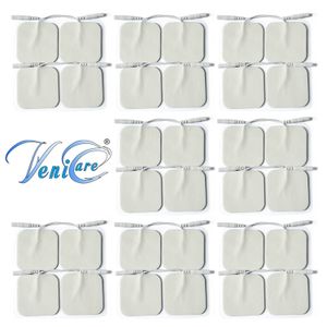 venicare 2" cuadrado unidad de TENS Electrodos 2 x 2 Paquete de 20 Unidad de TENS almohadillas para orejas de electrodos para TENS EMS masaje Palma Ec