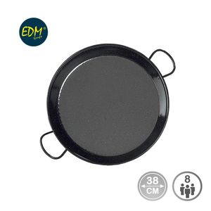 Paellera esmaltada 8 personas 15 inch/38 cm/8 Porciones