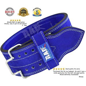 RAD Weight Lifting Belts, Genuine Leather Powerlifting & Weight Lifting Belt! Quick Release Buckle