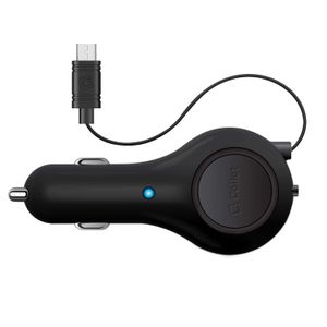 Cellet - Cargador de coche retráctil para Motorola Moto E4, E4 Plus, E5 Play, E5 Cruise, E5 Plus, E5 Supra, G6 Play, G6 Forge (10 W, 2,1 Amp, micro US
