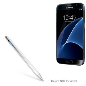 Samsung Galaxy S7 lápiz capacitivo, BoxWave [Accupoint Active Stylus] electrónico Stylus con Ultra punta fina para Samsung Galaxy S7 – Metálico Plata
