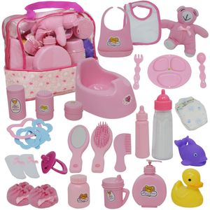 Juego de alimentación de muñecas con accesorios