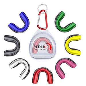 Redline Sportswear Custom Molded Mouthguard w/Case | Youth - Adult - Braces | Best Protection for MMA, Boxing, BJJ, Lacrosse, Football, Hockey and Oth
