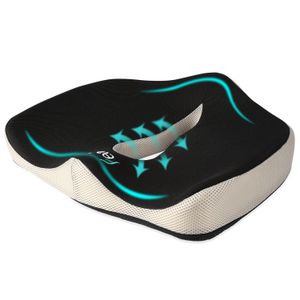 Cojín de asiento Feagar de espuma viscoelástica almohadilla / almohada occix para asiento de coche, silla de oficina / ordenador y silla de ruedas, or