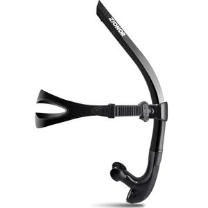 Zionor Snorkel Lap nadador entrenamiento buceo snorkel boquilla cómoda válvula de purga de una vía para piscina agua abierta