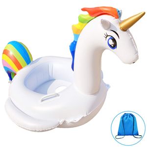 Flotador para piscina de bebé, flotador inflable de unicornio