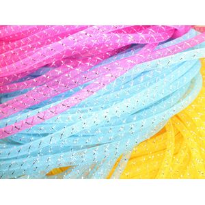 menghuan 80 yards (16 paquetes) Tubing 8 mm Fashion pulsera/collar Cord la joyería accesorio (hilo de plata de malla)