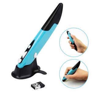 global-store 2.4 GHz Wireless Optical Pen mouse USB mouse Handwriting Smart de 800/1200/1600 dpi ajustable para Android Tablet PC portátil (Azul)
