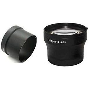 Tele lens + Adaptador para tubo Bundle para Panasonic DMC-FZ18, Panasonic DMC-FZ28, Panasonic DMC-FZ35, Panasonic DMC-FZ38