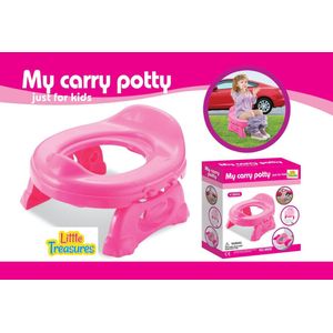 Little Treasures rosa My Carry Potty sólo para niños edades de 9 meses y hasta