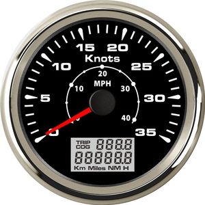 ELING - Velocímetro universal para GPS (0-35 nudos, 3.346 in)