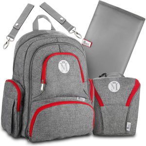 Best Mochila para pañales (Juego – Cochecito para Bebé Bolsa Organizador con Multifunción bolsillos correas, Insulated y cambiador – Bonus enfriador d