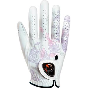 easyglove Primavera _ _ _ _ _ _ _ _ _ _ flora-pink-pastel-w-r Guante de golf de la mujer (Blanco)
