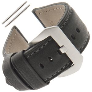 Gilden - Correa de piel para reloj de hombre (0.866-1.024 in, resistente al agua)