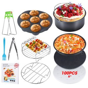 Accesorios para freidora de aire, XL accesorios de freidora de aire con receta libro de cocina para Gowise Phillips USA Cozyna Airfryer, juego de 11,