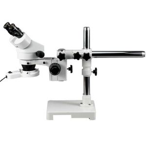 AmScope sm-3b-frl profesional binocular zoom microscopio estéreo, WH10 X Oculares, 7 x -45 X Ampliación, 0,7 x -4.5 X Zoom lente, 8 W Fluorescente Ani