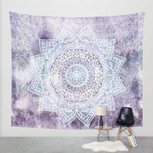 Tapiz bohemio de Mandala, tapiz de pared boho hippie. Tapiz de playa, sobrecama, cortina