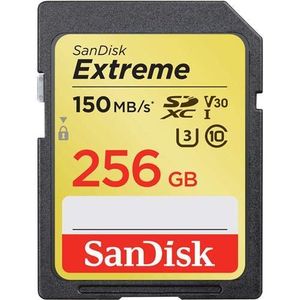 SanDisk - Tarjeta de memoria SDXC UHS-I U3 de 256 GB, velocidad de lectura de hasta 150 MB/s