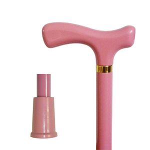 Vista International Fritz - Bastón de madera con bastones de color rosa para caminar, multicolor