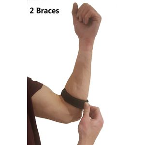 Codera de tenista para antebrazo, cómoda codera tendinitis para alivio del dolor de epicondilitis lateral. Tratamiento para codo de tenis para golfist