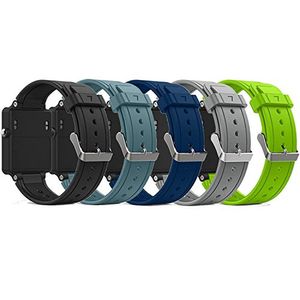QGHXO - Correa de repuesto para reloj Garmin Vivoactive, de silicona suave para Garmin Vivoactive/Vivoactive Acetate (sin rastreador, solo correas de