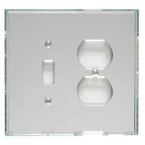 glassalike Combo Duplex y acrílico único conmutador Switch Plate