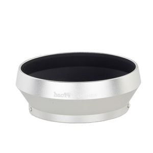 haoge lh-m48 W Metal parasol sombra para Olympus M. Zuiko Digital F1.8 Lente reemplazar LH-48B plata