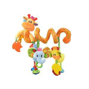 vx-star Tapices de cuna para carriola de bebé ornamento amarillo Cute Little Deer forma diseño espiral felpa juguetes carriola y Viajes Actividad Toy