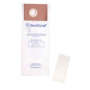 janitized jan-advu500 – 2 (10) Advance vu500 Premium Sustitución aspiradora bolsa de papel, incluye 2 Comercial Pre Filtros (Pack de 10)