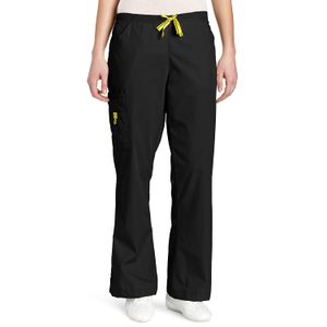 WonderWink Batas de mujer Romeo - Pantalón acampanado de seis bolsillos