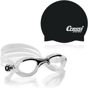Cressi Flash Swim Goggle with Silicone Swim Cap
