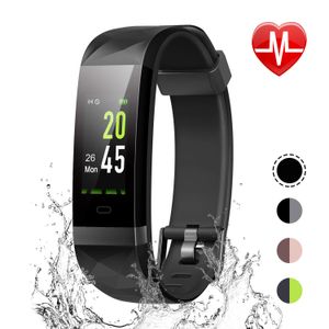 LETSCOM Fitness Tracker Color Screen, IP68 Waterproof Activity Tracker with Heart Rate Monitor, Sleep Monitor, Step Counter, Calorie Counter, Smart Pe