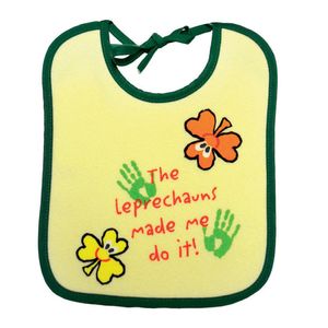 El leprechauns Made Me Do It. Babero
