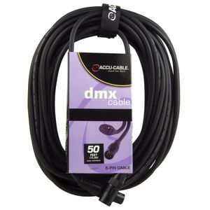 Adj Productos ac5pdmx50 5-Pin 50 foot DMX iluminación Cable