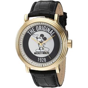 Reloj de cuarzo para hombre Disney Mickey Mouse, de metal, color: negro (modelo: WDS000607)